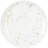 Seltmann Weiden Untertasse Liberty - Golden Stars, (1 St), Kombi-Untertasse groß 16,5 cm