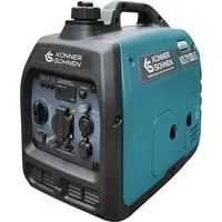 Könner & Söhnen Stromerzeuger KS 2100i S, 2,00 in kW, (Superleiser Benzin-Inverter-Generator mit USB-Anschluss, 1-tlg., 2.0 kW, 62 dB(A), ECO-Modus, Ideal für Camping & Outdoor), Reine Sinuswelle, 2x USB, 18.5 kg, Parallelschaltung, Leise