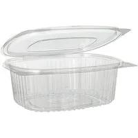 Starpak Becher 50 Feinkost- und Salatschalen oval 750ml 6,2cm x 14,4cm x 17,5cm klar
