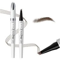 KINSI Augenbrauen-Stift Augenbrauenstift mit 4-in-1 Mikrogabel-Spitze für Natürlich Brauen, Langzeit-Haltbar,Einfache Anwendung für präzise Augenbraue-Imitatio