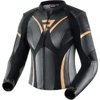 Rebelhorn Motorradjacke Rebel Damen Motorrad Lederjacke Rückenprotektor enthalten,Verbindungsreißverschluss,Ellenbogenpro