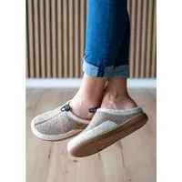 Beck Damen Filz-Clogs Finnja mit Wechselfußbett Hausschuh
