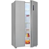 exquisit Side-by-Side SBS546-040E, 177 cm hoch, 90 cm breit, verstellbare Glasablage, No-Frost, elektronische Temperaturregelung