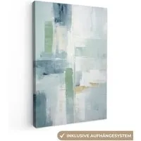 OneMillionCanvasses® Leinwandbild Farbe - Moderne Kunst - Abstrakt - Grau, Fotodruck (1 St), Leinwand Canvas Wandbild, Wanddekoration 20x30 cm