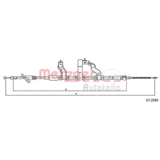 Metzger Handbremsseil hinten links Hyundai Tucson