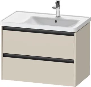Duravit Ketho.2 Waschtischunterbau wandhängend Taupe Supermatt 784x455x549 mm - K25286083830000 K25286083830000