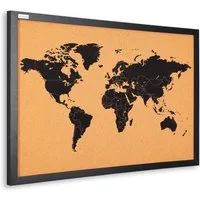 ALLboards Pinnwand ALLboards Pinnwand mit Farbigem Holz Rahmen Korktafel