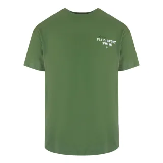 Kurzarm-T-Shirt in Oliv