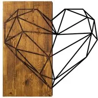 Wallity Wanddekoobjekt 50% WOOD (Thickness: 3 cm) / 50% METAL, 58 x 58 cm L1338