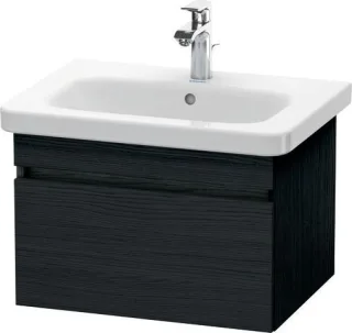Duravit DuraStyle Waschtischunterbau wandhängend Eiche Schwarz Matt 580x448x398 mm - DS638001616 DS638001616
