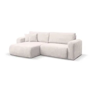 Venasi Möbel Ecksofa, Beige, Textil, 3-Sitzer, 244x142 cm, Wohnzimmer, Sofas & Couches, Wohnlandschaften, Ecksofas