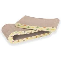 nobleza Kratzpappe Katze Kratzbrett Kratzpappe für Katzen 2 in 1 mit Katzenminze