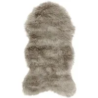 OTTO home Hochflor-Teppich Valeria Fellteppich kuschelig, fellförmig, Höhe: 60 mm, Kunstfell, Fellform, weiche Teppiche, Schlafzimmer, Wohnzimmer