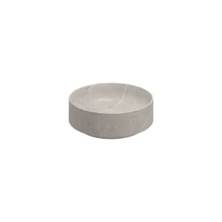 KLUDI-RESA R Waschtisch 40 x 40 H14 cm Rund Marble Pietra Grey matt 58CW10S5