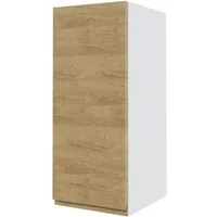 Feldmann-Wohnen Klapphängeschrank Arezzo (1-St) 30x32,5x72cm grifflos weiß / Eiche artisan (AZ-W2/30)
