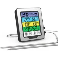 AIMAX Grillthermometer Grill Thermometer Digital Bbq Wireless, Bratenthermometer Fleischthermometer Temperaturbereich bis 300°C