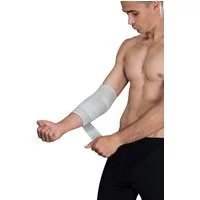 Lorey Medtec Ellenbogenbandage EL17003 Ellenbogenstütze aus latexfreiem 3D-Gestrick mit 2 Gelkissen