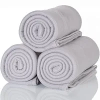 Wohndecke 3 St. A3PG Oeko-Tex Polar Fleecedecken Couch platingrau 130x160cm, ALCLEAR