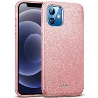 CoolGadget Handyhülle Glitzer Glamour Hülle für Apple iPhone 12, iPhone 12 Pro 6,1 Zoll, Slim Case mit Glossy Effect Schutzhülle für iPhone 12 / 12 Pro Hülle