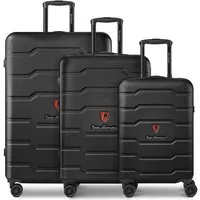 Tonino Lamborghini Trolleyset Bologna, 4 Rollen, (3-teilig, 3 tlg), ABS