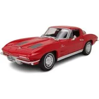 Welly Modellauto Chevrolet Corvette Sting Ray C2 1963 rot, Maßstab 1:24