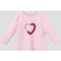 s.Oliver Langarmshirt T-Shirt Langarmshirt mit Print und Applikation
