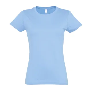 SOLS Imperial Damen T-Shirt, Kurzarm, Rundhalsausschnitt (Himmelblau)