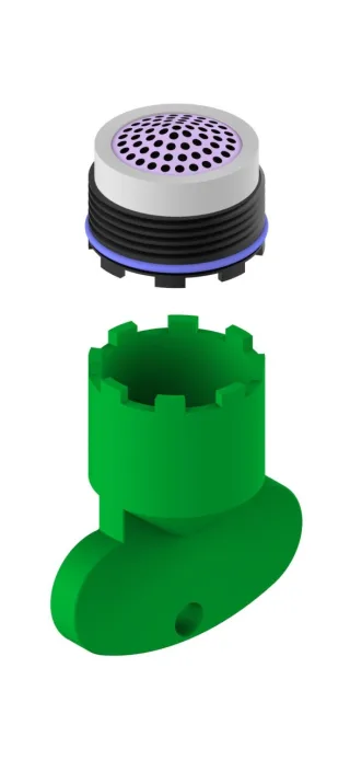 Keuco Strahlregler Ersatzteil ARM 50100 M18,5x1 lila, passend zu 51109, 50100000290 50100000290