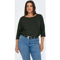 ONLY CARMAKOMA 3/4-Arm-Shirt CARLAMOUR 3/4 TOP JRS NOOS Materialmix, loose fit