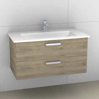 Artiqua 414 Waschtischunterschrank für Venticello 4104AH Sanremo Eiche quer NB, 414-WU2L-V105-7144-4 414-WU2L-V105-7144-428
