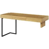 MIRJAN24 Schreibtisch Teen Flex 3S TF-04 (mit 3 Schubladen), Schreibtisch universell Links / Rechts, Metallfüße