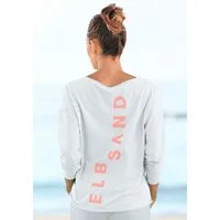 Elbsand Langarmshirt Raina mit Logoprint hinten, Longsleeve aus Baumwoll-Mix