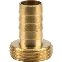 Messing-Schlauchverschraubung G 3/4"-AG, Schlauchstück 1-teilig, für 1/2"-Schläuche