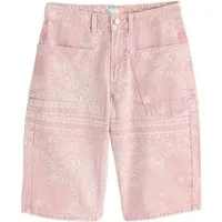 Next Jeansshorts Denim-Jorts-Shorts mit Barrel-Bein + Doppeltasche (1-tlg)