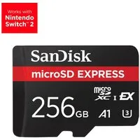 Sandisk microSDXC Express funktioniert mit Nintendo Switch 2 Speicherkarte (256 GB, UHS-I Class 10)