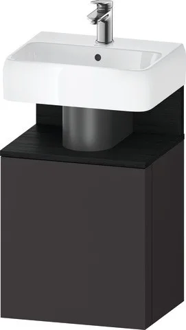 Duravit Qatego Waschtischunterbau wandhängend Graphit Supermatt 440x350x645 mm - QA4076L16800000 QA4076L16800000