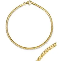 Antares Gold Goldarmband Fischgrätenarmband 14K Gold – 19 cm, 2,6 mm, Hellgold, angenehmer Tragekomfort, edle Geschenkbox