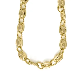 Luxenter Halskette mit 18-karätiger Gelbgold-Finish – Laroth