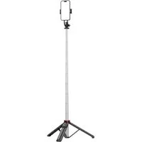 Hurtel Selfie-Stick Teleskopstativ 1,3 m mit Telefonhalter – Schwarz Selfie-Stick WC1Y3S