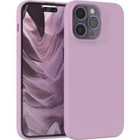 EAZY CASE Handyhülle für Apple iPhone 14 Pro Max Hülle Silikon 6,7 Zoll, Hülle mit Kameraschutz handycover Soft Smart Slimcover Lila / Flieder