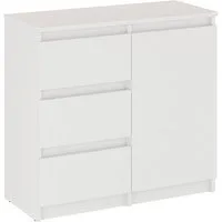 KOMTO Kommode Kommode mit 2/3 Schubladen und Türen – Sideboard PIKO