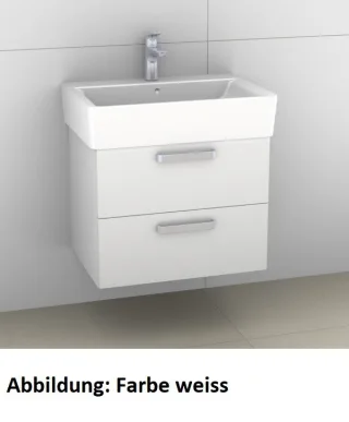 Artiqua 412 Waschtischunterschrank für Connect Cube E7729 Eiche Weiß quer NB, 412-WU2L-I15-7186-440 412-WU2L-I15-7186-440