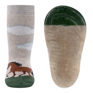 Ewers Strümpfe GmbH - Stoppersocken dkl. beige mel. - Gr. - 27.5