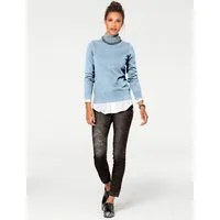 heine Strickpullover Rollkragen-Pullover Langarm Feinstrick