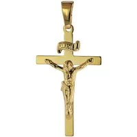 trendor Kreuzanhänger 75642, Anhänger Kruzifix 585 Gold/14 Karat 24 x 15 mm