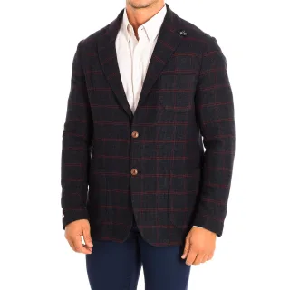 Langärmliger Blazer mit normaler Passform und Knopfverschluss TMJ002-JQ036, Herren