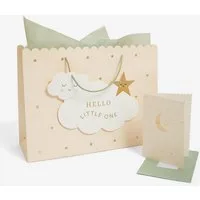 Next Geschenkpapier Baby-Geschenktasche und Karte im Set Wolke, (1St)