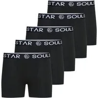 SOULSTAR Boxershorts MUBOXER5 (Packung, 5-St., 5er-Pack) Basic Herren Unterhosen Unterwäsche Extra Weiches Material Männer
