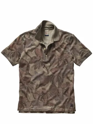 BOB Herren Poloshirt Press Braun 100 % Baumwolle