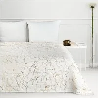 Wohndecke MARMOR, Eurofirany, 150x200 goldenes Marmor-Muster, silber, creme, schwarz, weiß
